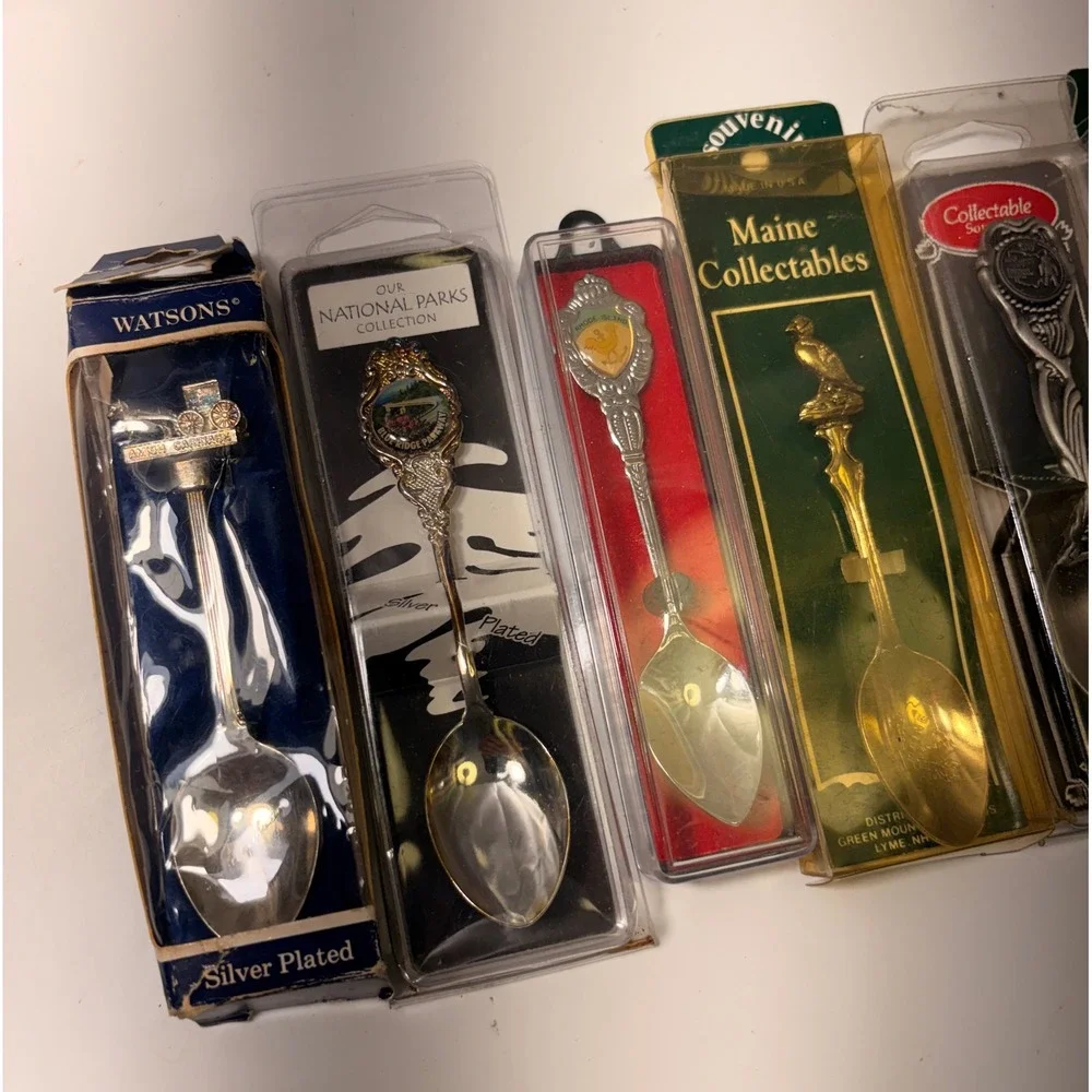 Vintage Souvenir Collector Spoon Lot 73+ Pcs States National Parks Hershey Pewte